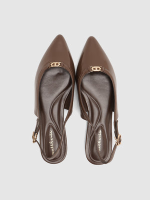 Violet Slingback Flats